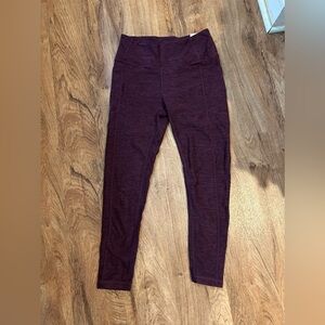 Heathers Burgundy High Rise Legging.